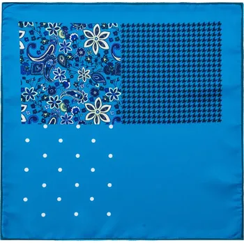 Látkový kapesník Tyrkysový pánský kapesníček do saka Bolf PO17 - One size