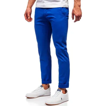 Pánské kalhoty Kobaltové pánské chino kalhoty Bolf 1146 - 30/S