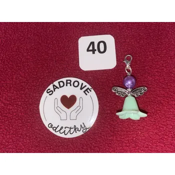HandMade by NiJa + VeJa Přívěšek - andílek pro štěstí/ radost č.40