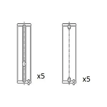 Motor automobilu Hlavní ložiska klikového hřídele FAI AutoParts BM1031-STD
