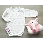 AMÁLKA Bavlněné body dlouhý rukáv, růžové hračky Velikost: 80