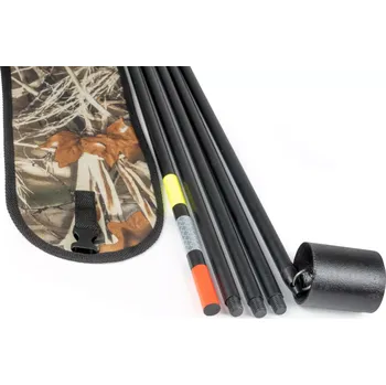 Signalizace záběru MIKBAITS Tyčová bójka - Tyčová bójka 5m (šroubovací spoje) Combo + pouzdro a závaží