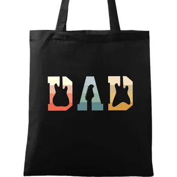 Bavlněná taška Táta Rocku Dad (Barva: Černá)