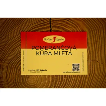 Koření Skýpala Pomerančová kůra mletá Hmotnost: 100 g