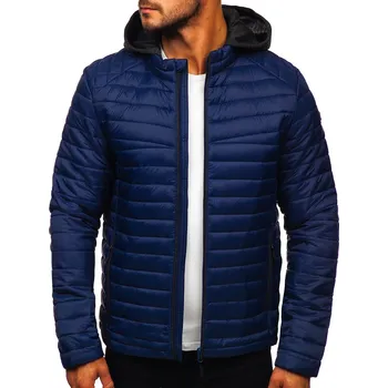 Tmavě modrá pánská sportovní přechodová bunda Bolf AB031 - XL