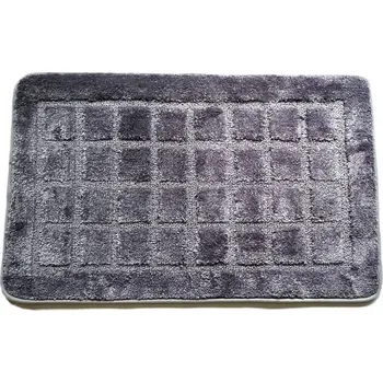 Koupelnová předložka Koupelnová předložka kostka tmavě šedá 50x80 cm TiaHome