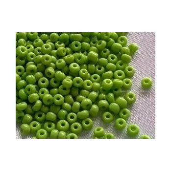 Korálek Preciosa rokajl 8/0 tmavě zelenožlutá