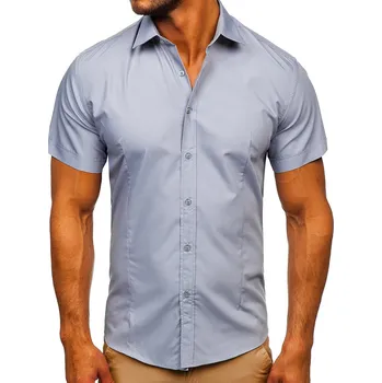 Blankytná pánská košile s krátkým rukávem Bolf 7501 - M