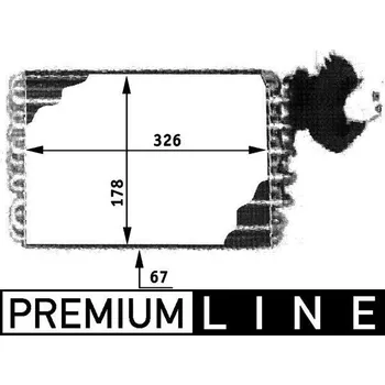 Výparník klimatizace Výparník, klimatizace MAHLE AE 32 000P