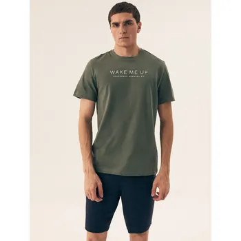 Pánské pyžamo Pyžamo Henderson Premium 42634 Dare kr/r M-3XL armáda M