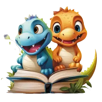 Nášivka Nažehlovací obrázek dinosauři ve světě knih (15,0 x 13,75 cm)