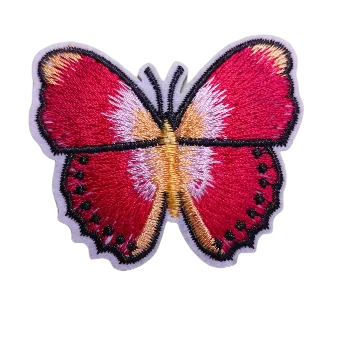 Nášivka Nažehlovací nášivka motýl červený