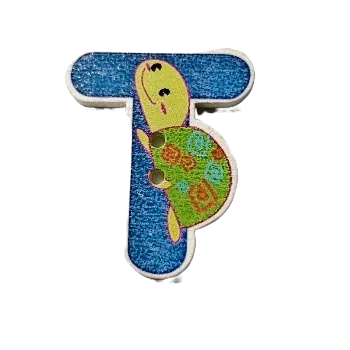 Knoflík Knoflík dřevěný T