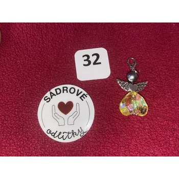 HandMade by NiJa + VeJa Přívěšek - andílek pro štěstí/ radost č.32