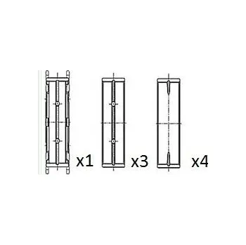 Kliková hřídel Hlavní ložiska klikového hřídele FAI AutoParts BM1012-STD