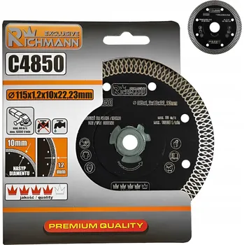 Řezný kotouč Diamantový kotouč tenký 115x1,2x22,23 mm CORONA