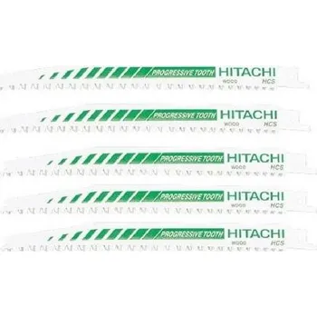 Pilový plátek HiKOKI Příslušenství - Sada pilových plátků na dřevo 6-10 TPI, délka 200 mm, 5 ks 752033