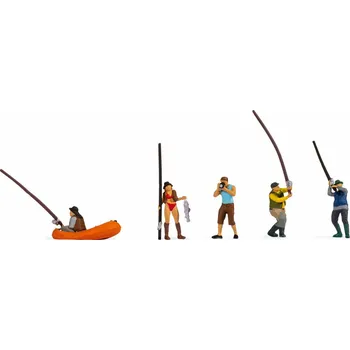 Modelářství Postavičky Rybáři H0 - Noch 15891 (Figurky H0 1:87)
