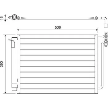 Výparník klimatizace Kondenzátor, klimatizace VALEO 817575