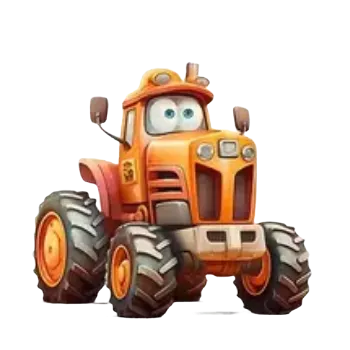 Nažehlovací obrázek - traktor žlutý s očima (dva rozměry), Velikost: Malý