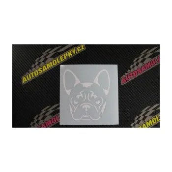 Polep vozidla SAMOLEPKA Pes 107 Francouzský buldoček (10 - červená) NA AUTO, NÁLEPKA, FÓLIE, POLEP, TUNING, VLASTNÍ TEXT, TISK, AUTOSAMOLEPKY.cz, POLEPY, OBRÁZEK, LOGO, SAMOLEPKY