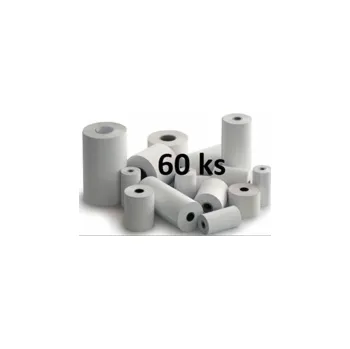 Kotouček do pokladny a tiskárny štítků Papírový kotouč papírová páska TERMO, 80/70/12 (62m) - 60ks