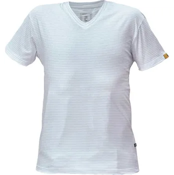 pracovní tričko Cerva NOYO ESD Antistatické V-tričko bílá S 0304013580001