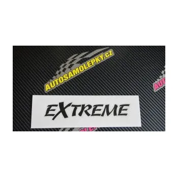Polep vozidla SAMOLEPKA Extreme 003 (09 - bílá) NA AUTO, NÁLEPKA, FÓLIE, POLEP, TUNING, VLASTNÍ TEXT, TISK, AUTOSAMOLEPKY.cz, POLEPY, OBRÁZEK, LOGO, SAMOLEPKY