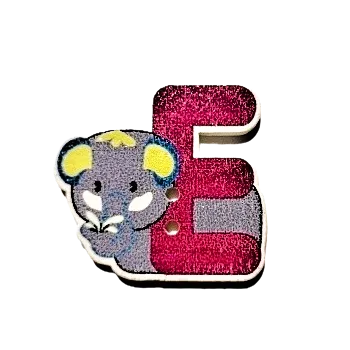 Knoflík Knoflík dřevěný E