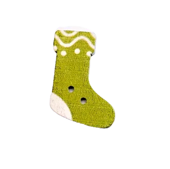 Knoflík Knoflík dřevěný ponožka VII
