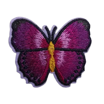 Nášivka Nažehlovací nášivka motýl vínový