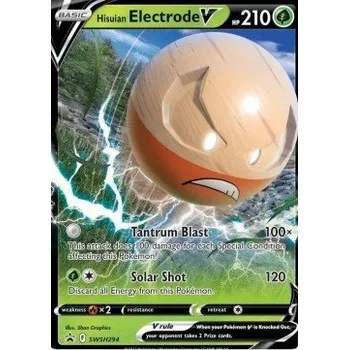 Karetní hra Pokémon SWSH294 Hisuian Electrode V - Black Star Promos
