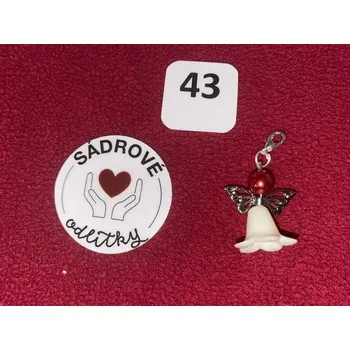 HandMade by NiJa + VeJa Přívěšek - andílek pro štěstí/ radost č.43