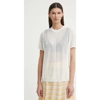 Pánské tričko Tričko s příměsí lnu AERON CAYMEN RSTO490489 béžová 01X, vel. M