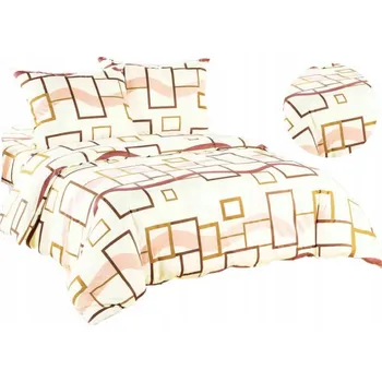 Povlečení BAVLNĚNÉ SATÉNOVÉ SILNÉ BAVLNA POVLEČENÍ 200x220 + 2X 70x80 SE ZIPEM - POLSKÝ VÝROBEK