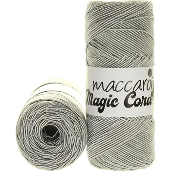 Příze Maccaroni Magic Cord šedá 303