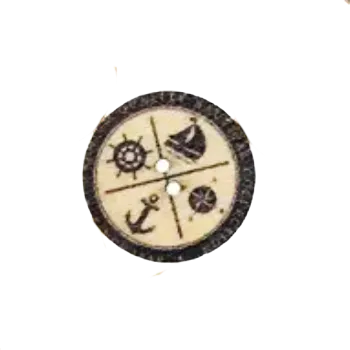 Knoflík Knoflík dřevěný námořnický (2 cm)