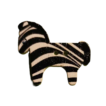 Knoflík Knoflík dřevěný kůň s ornamenty IX