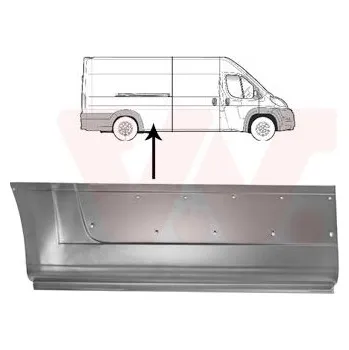 Příslušenství karosérie Boční stěna VAN WEZEL 1651142