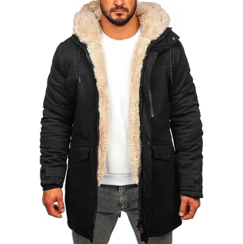 Pánská parka Černá pánská zimní parka Bolf parka 22M37 - S