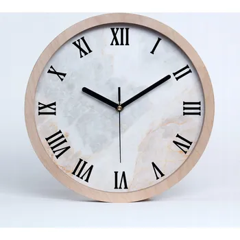 Hodiny Nástěnné hodiny římské kulatý mramorové průměr 20 cm