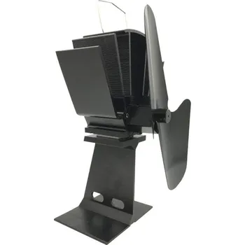 Krbová kamna Ventilátor krbový 200 x 80 x 250 mm, 2 lopatky, černý, T500