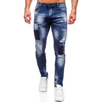 Pánská móda Tmavě modré pánské džíny slim fit Bolf MP0113BS - 30/S