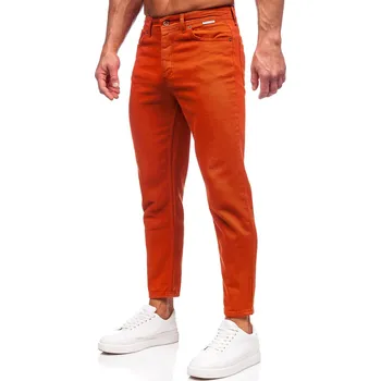 Pánské kalhoty Oranžové pánské textilní kalhoty Bolf GT - 33/L