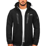 Černo-stříbrná pánská softshellová bunda Bolf WX086 - M