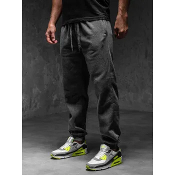 Oblečení a móda Grafitové pánské silné jogger teplákové kapsáčé Bolf MS002A1 - 2XL