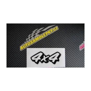 Polep vozidla SAMOLEPKA 4x4 varianta 009 (09 - bílá) NA AUTO, NÁLEPKA, FÓLIE, POLEP, TUNING, VLASTNÍ TEXT, TISK, AUTOSAMOLEPKY.cz, POLEPY, OBRÁZEK, LOGO, SAMOLEPKY