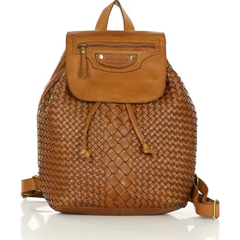 Kabelka Marco Mazzini Dámský kožený batoh Mazzini Ms13 koňakový