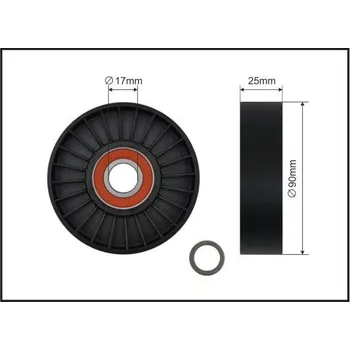 Napínací kladka, žebrovaný klínový řemen CAFFARO 410-00