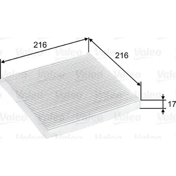 Ventilátor topení a klimatizace Filtr, vzduch v interiéru VALEO 698796
